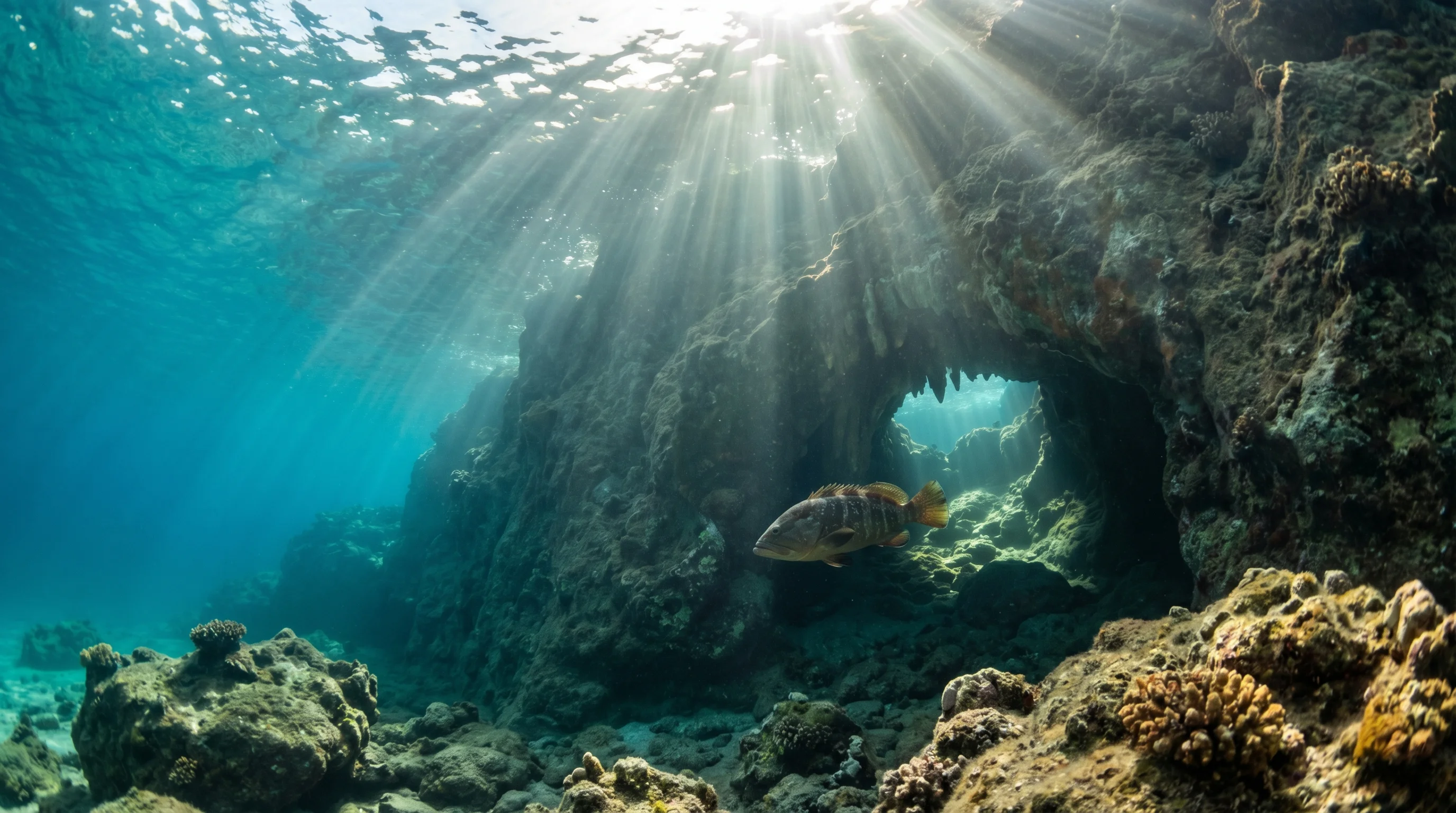 Dive site in Paros