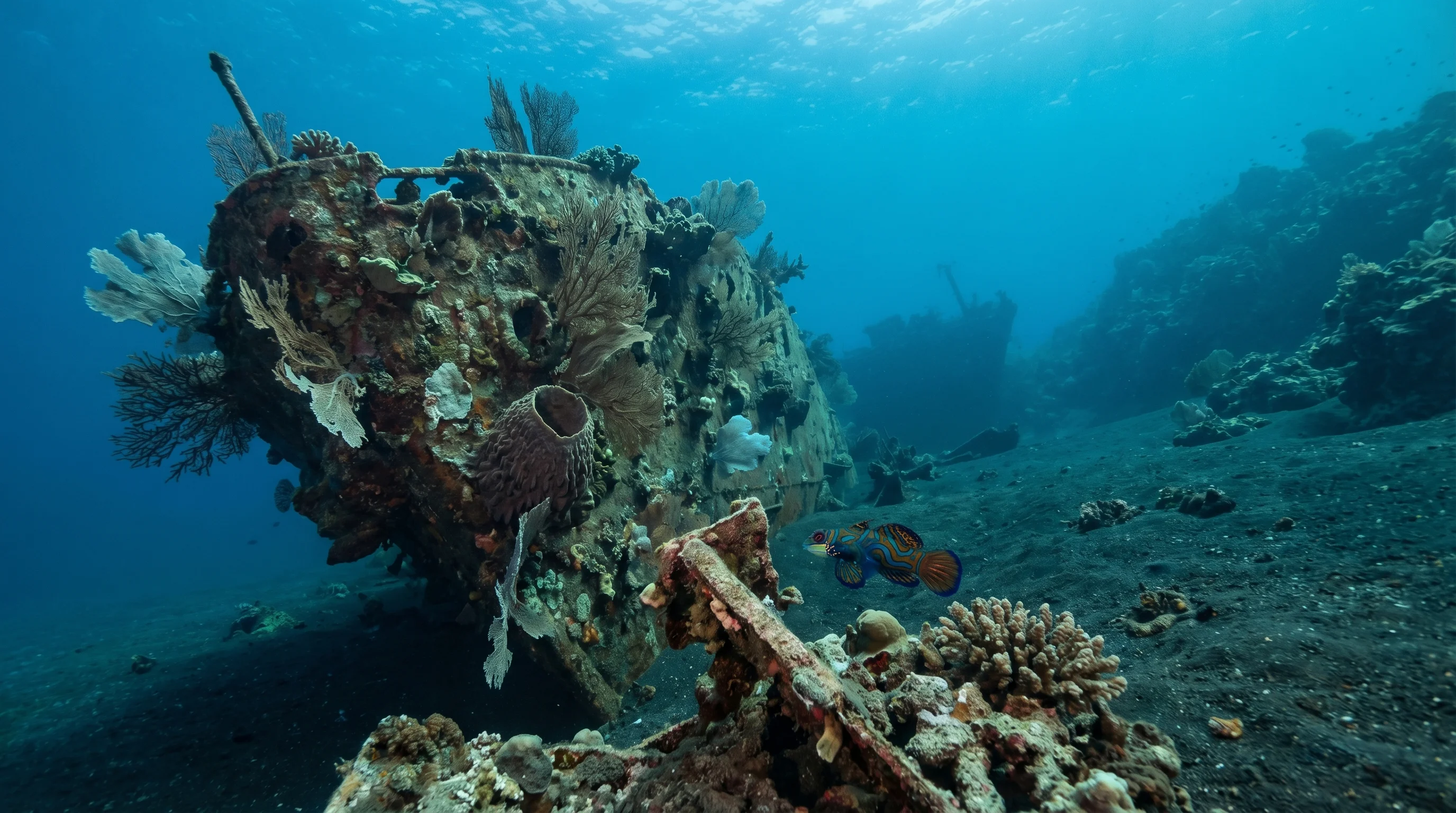 Dive site in Tulamben