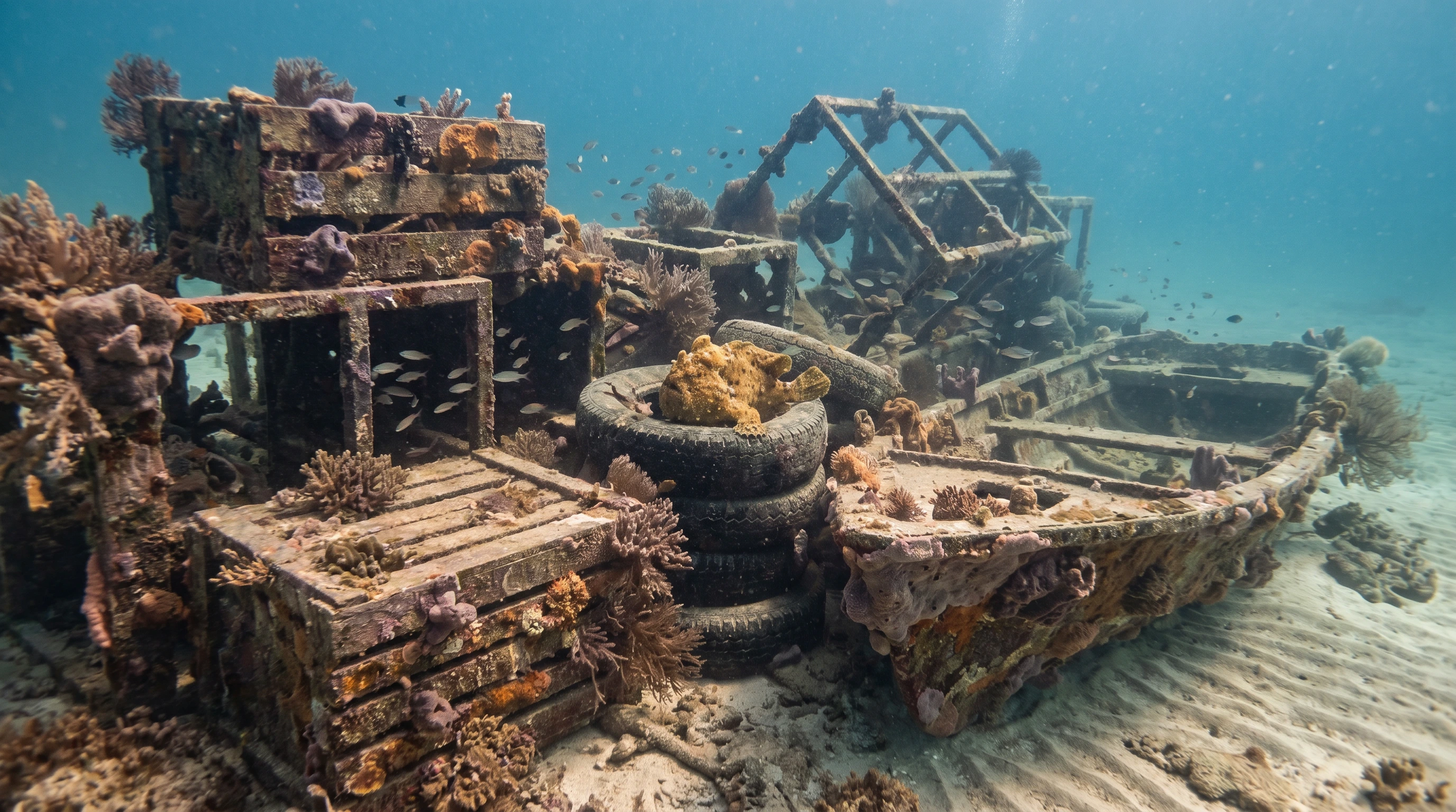 Dive site in Mabul Island