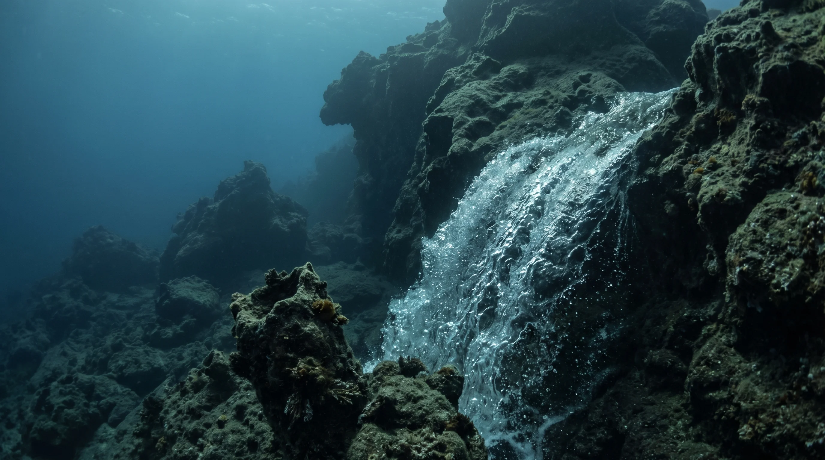 Dive site in Santorini