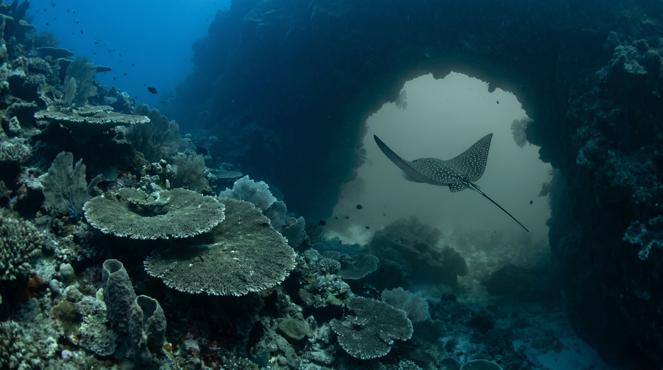 Dive site in Vaavu Atoll