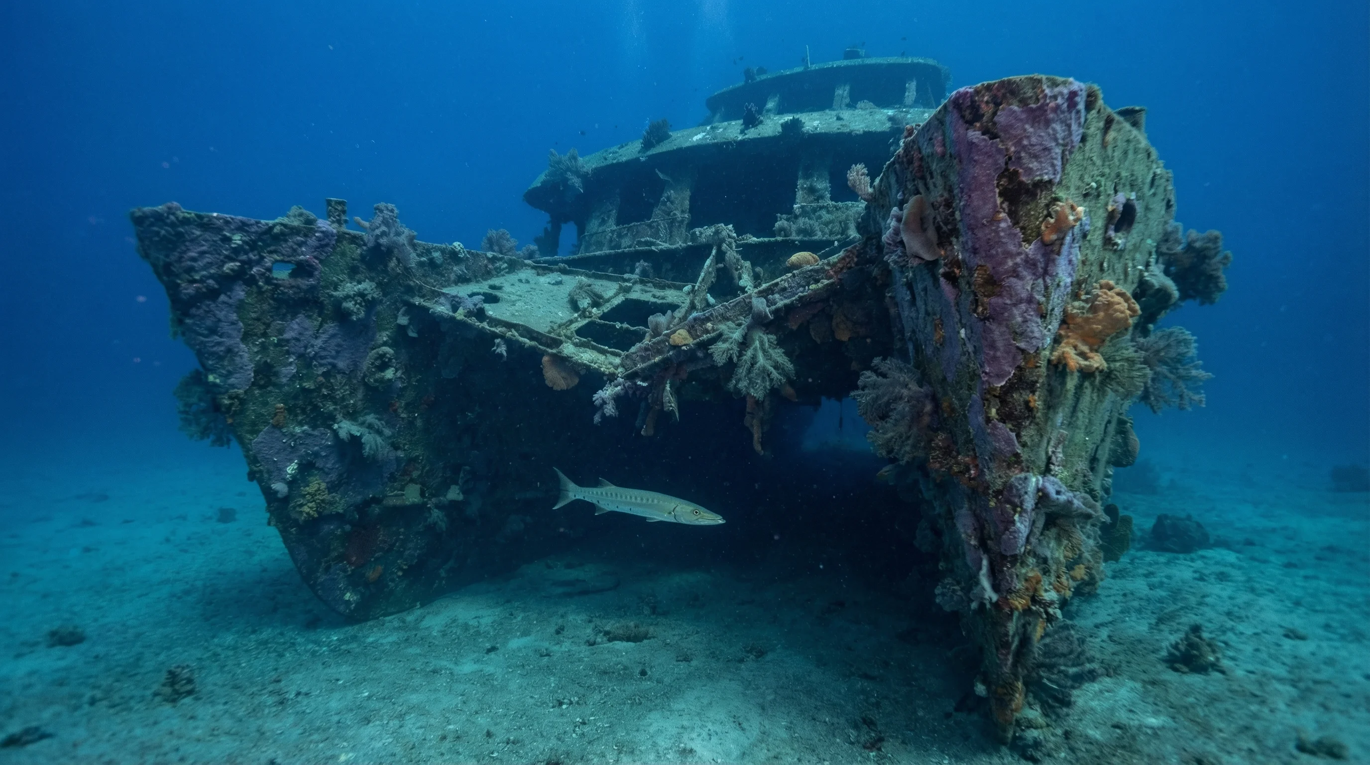 Dive site in King Cruiser Wreck