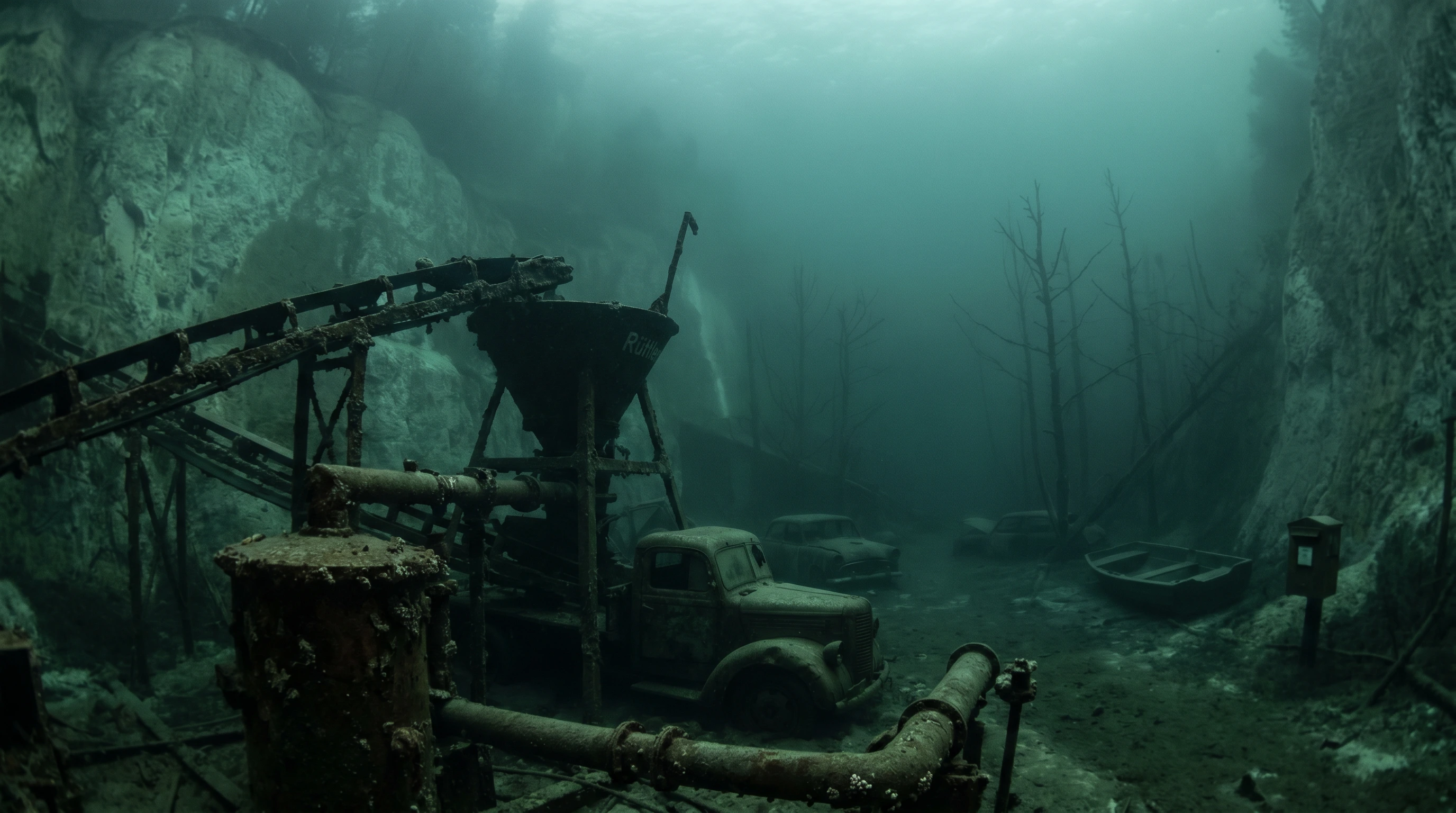 Dive site in Kreidesee Hemmoor
