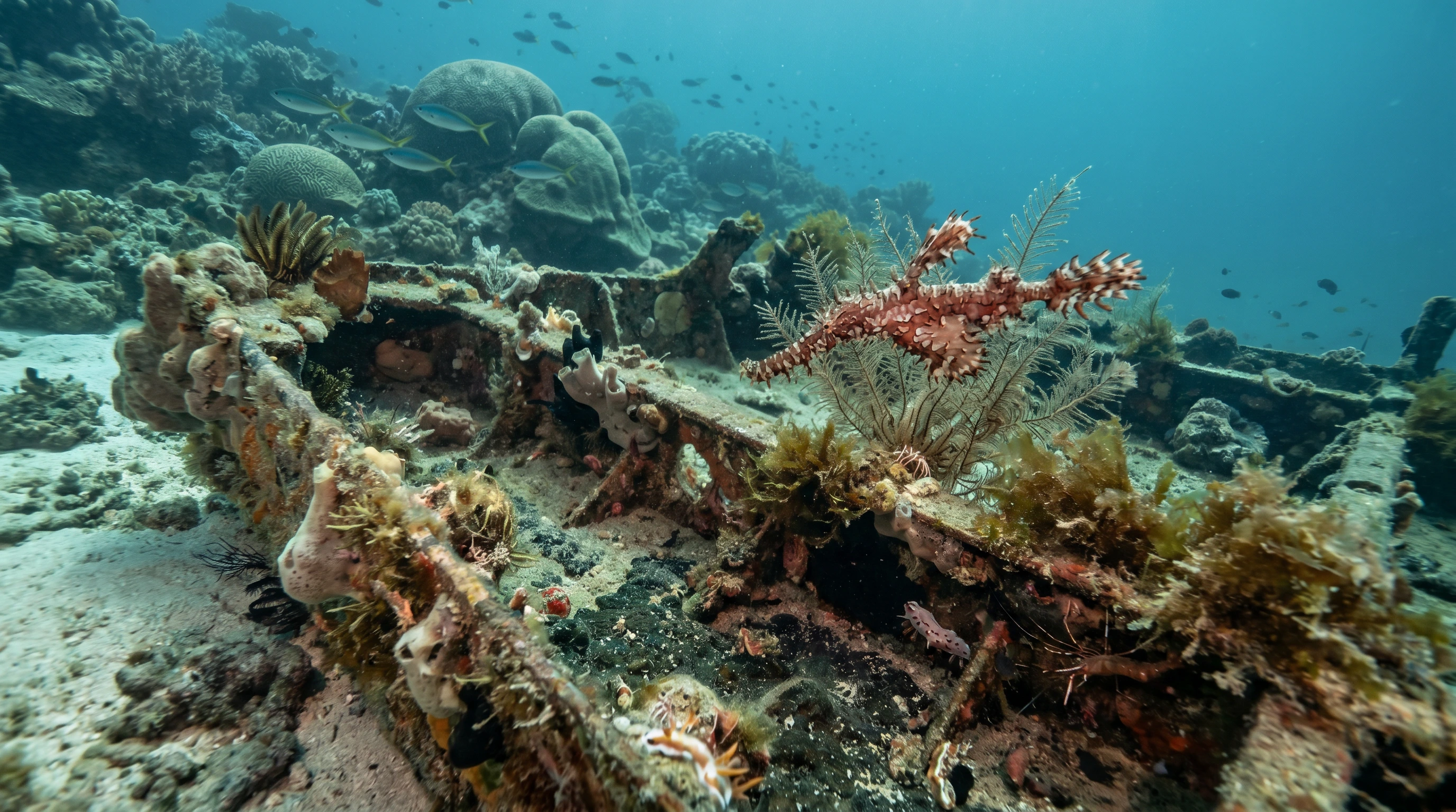Dive site in Mabul Island