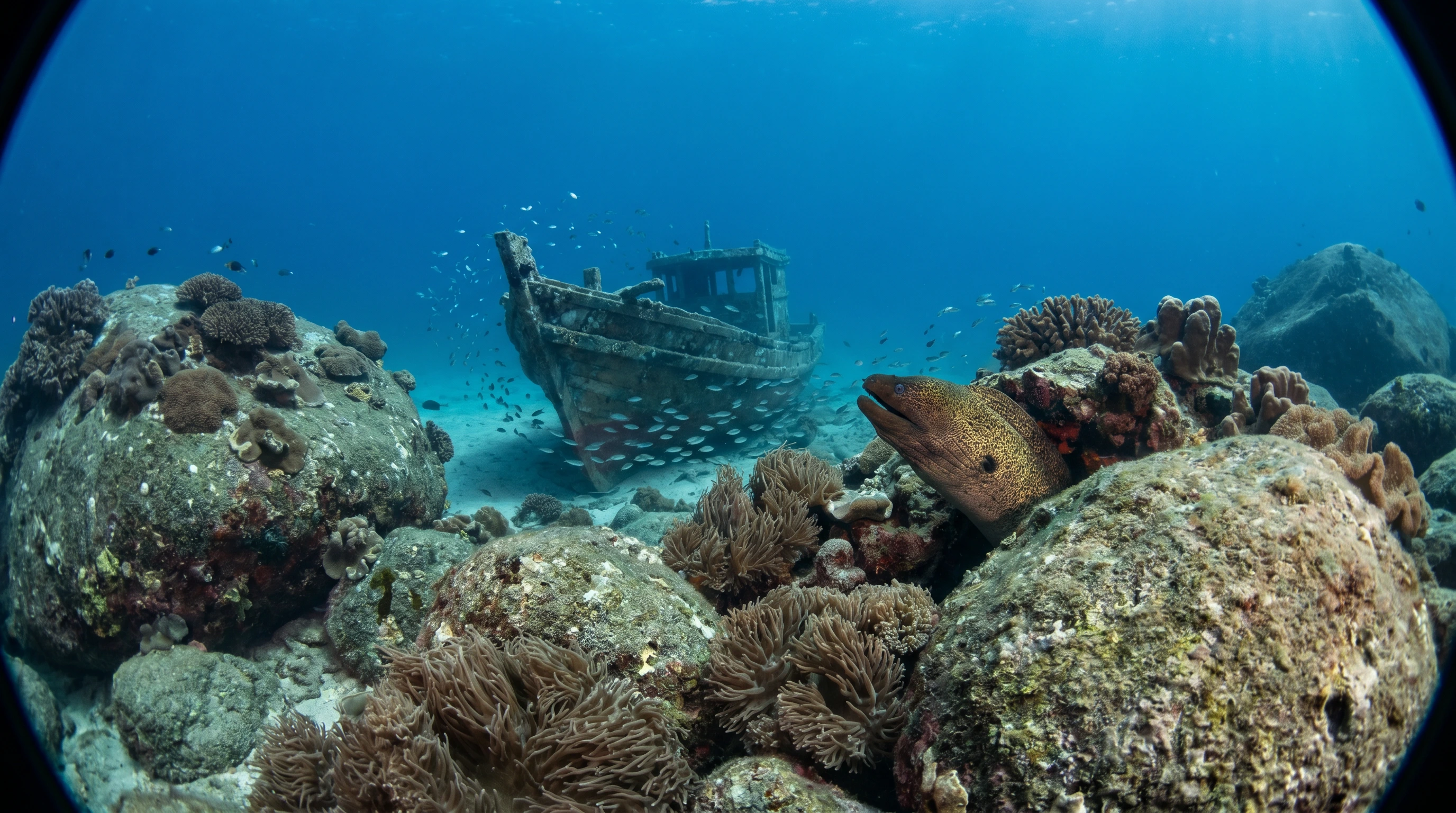 Dive site in Tiger Reef, Labas & Chebeh