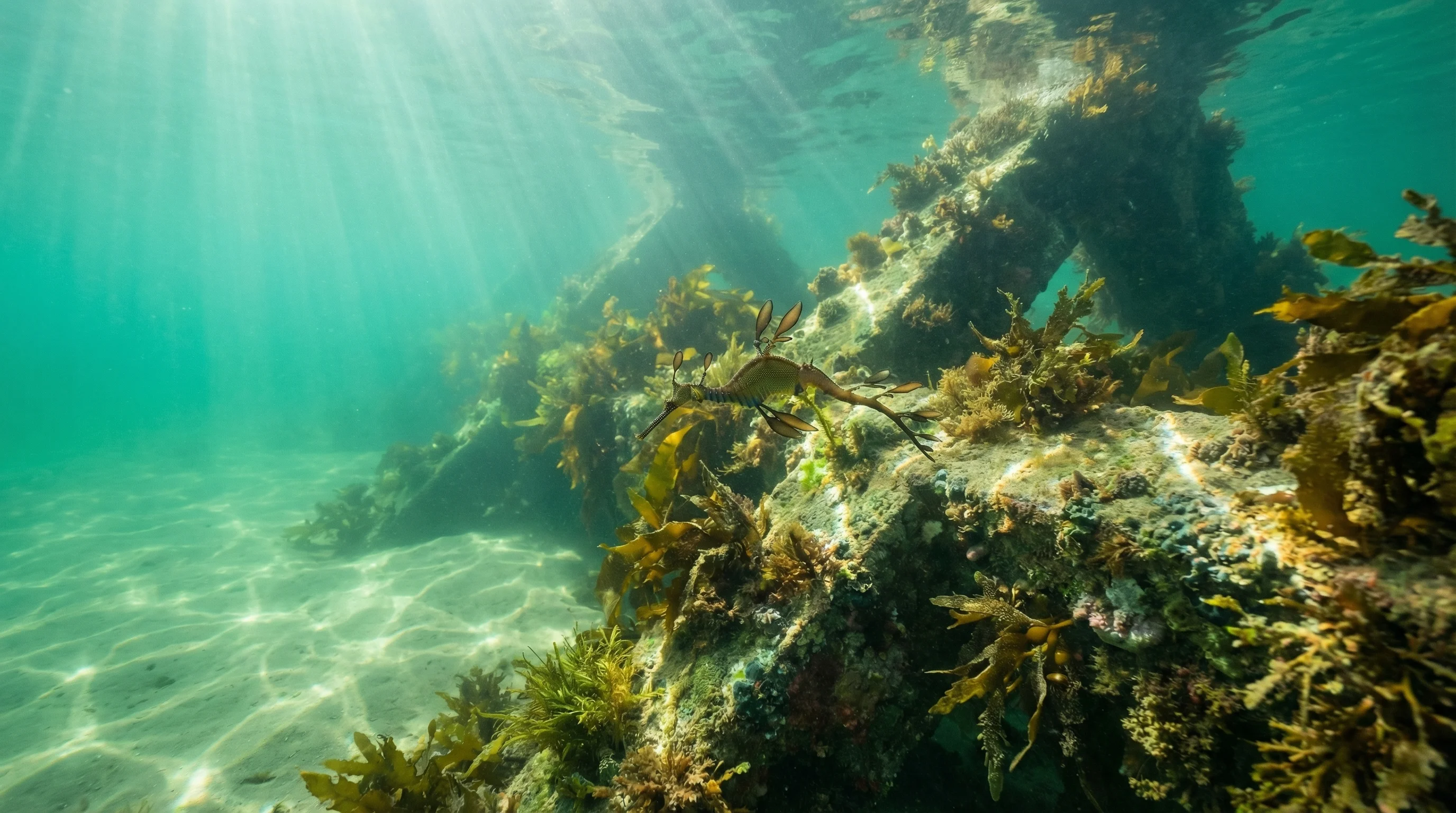 Warrnambool Breakwater, inside