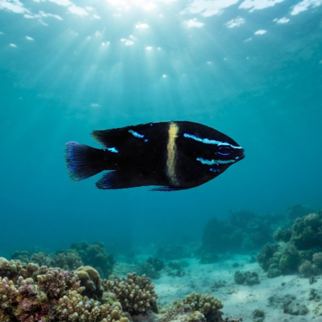 Bluevelvet Damselfish