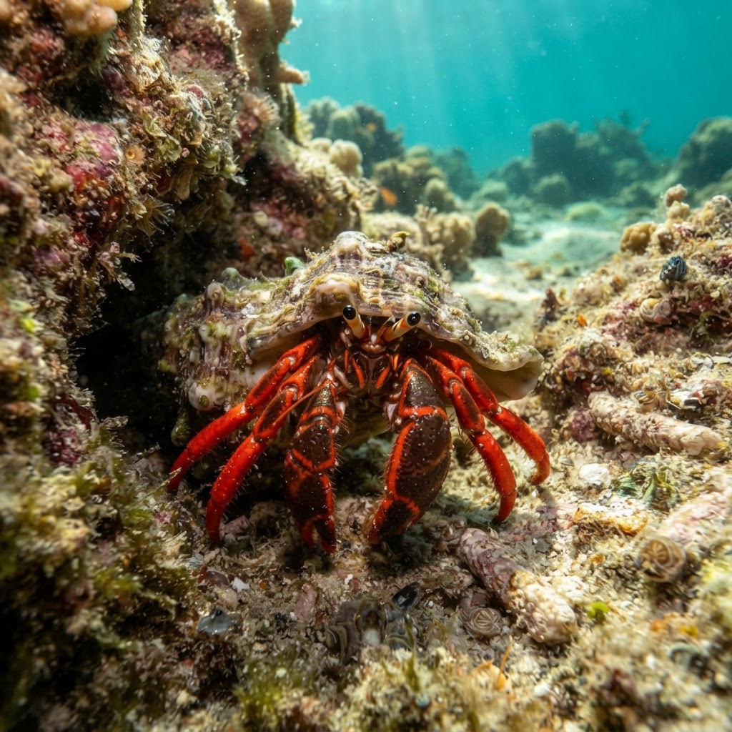 California Scarlet Hermit Crab