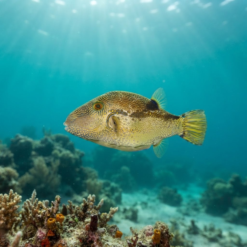 Brown-lined Puffer