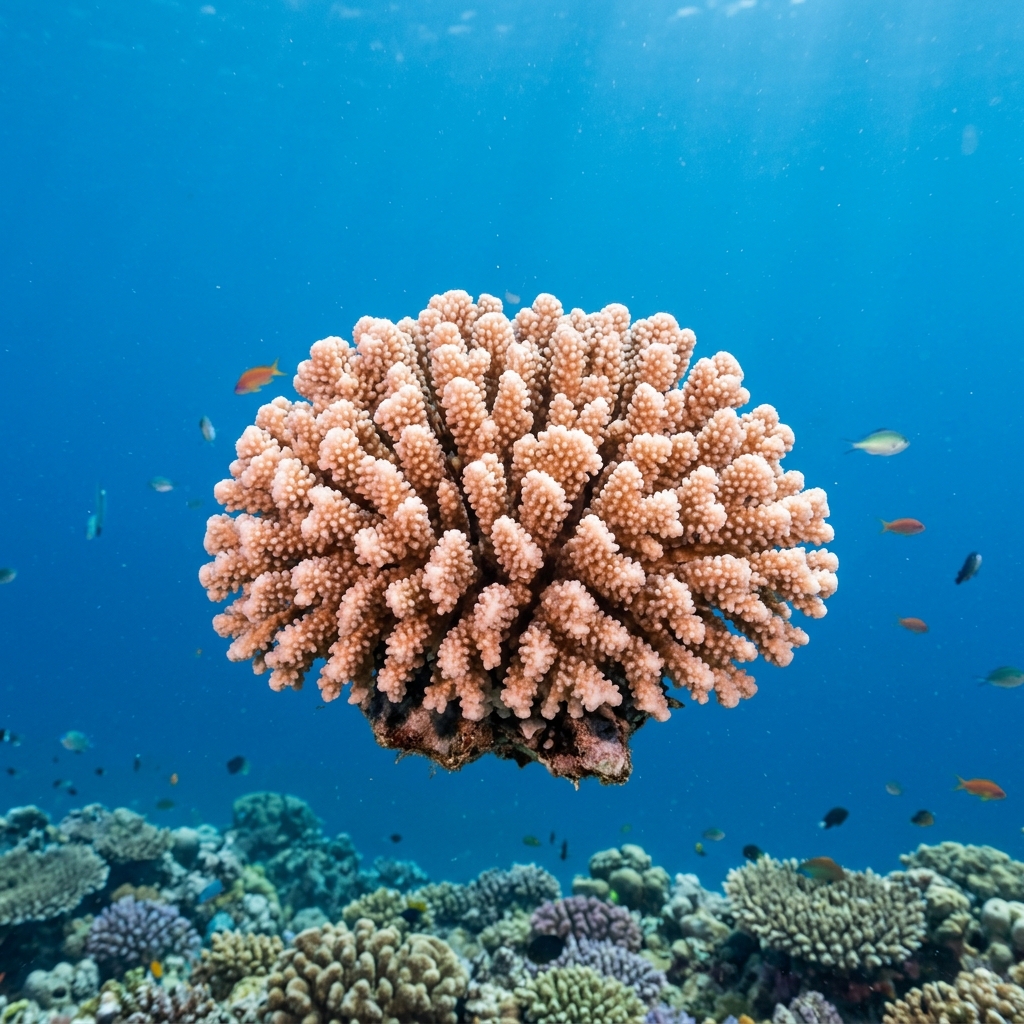Cauliflower Coral (Pocillopora verrucosa) growing on a reef