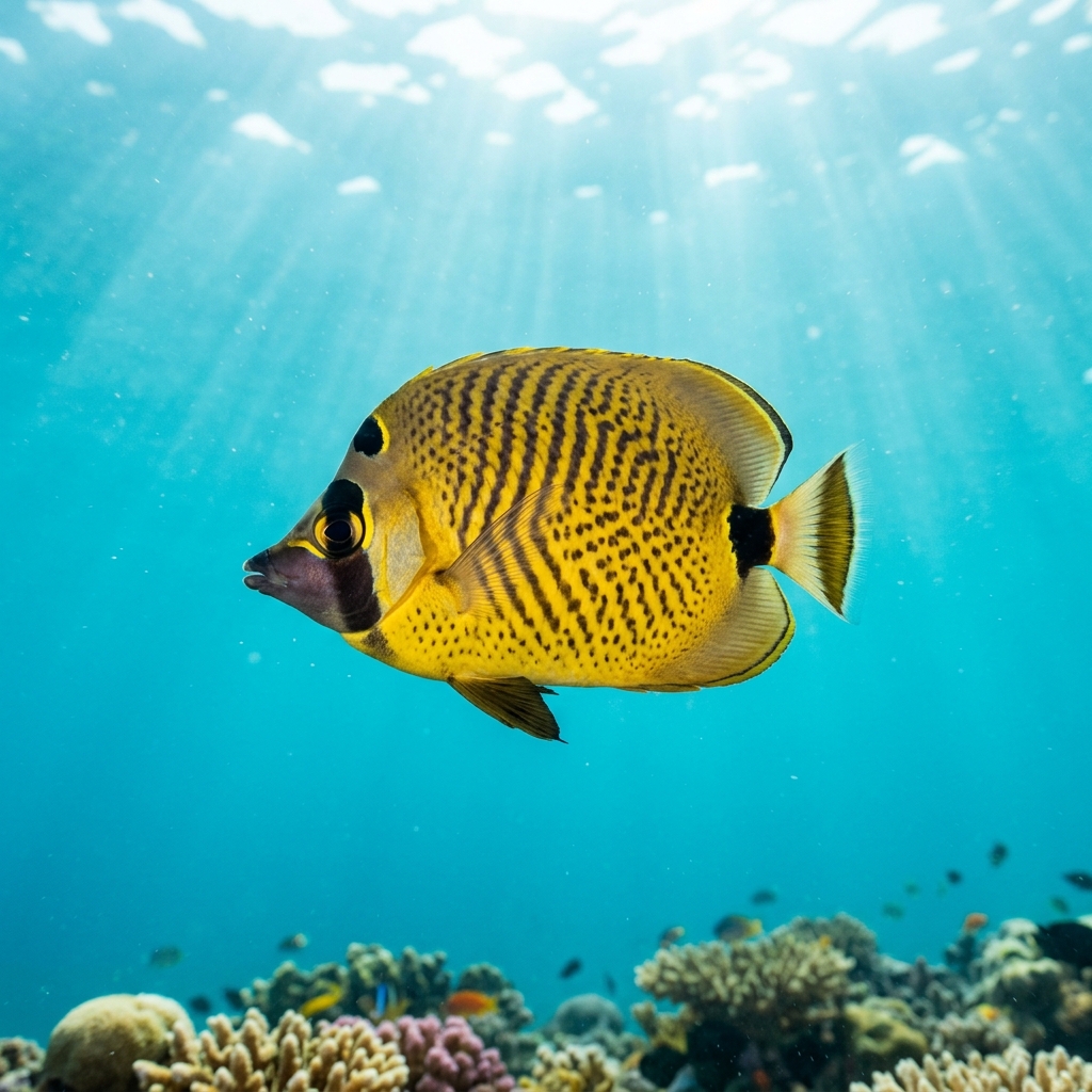 Pig-face Butterflyfish
