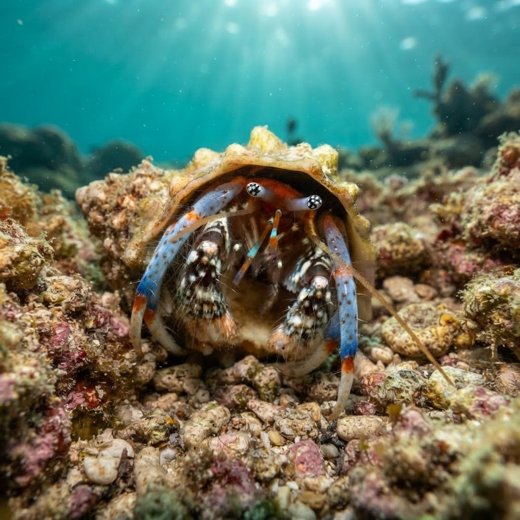 Blue-legged Hermit Crab
