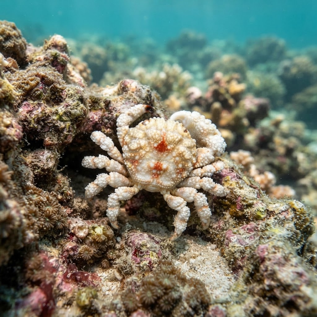 Coral Four-lobed Crab
