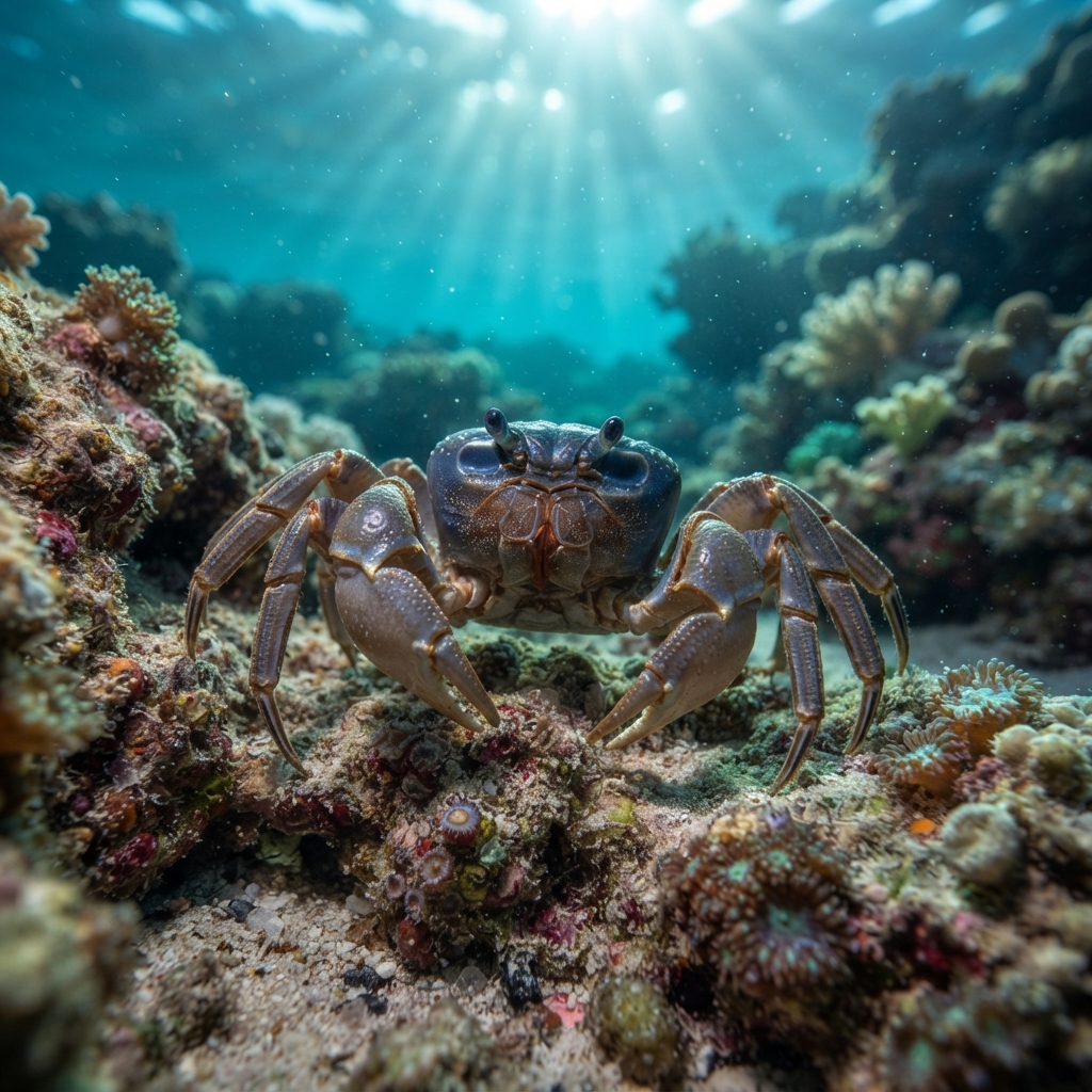 Dark Blue Soldier Crab
