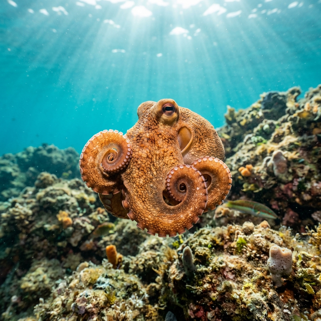 Curled Octopus