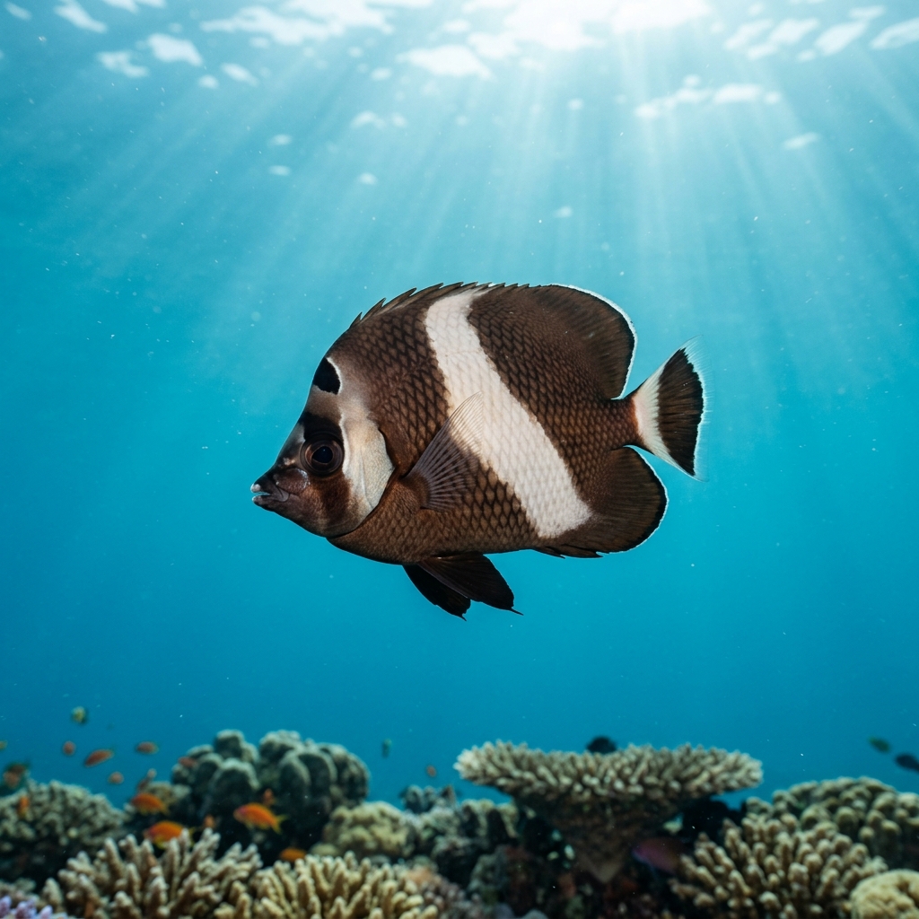 Brown-and-white Butterflyfish