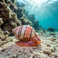 Chocolate-banded Bubble Snail