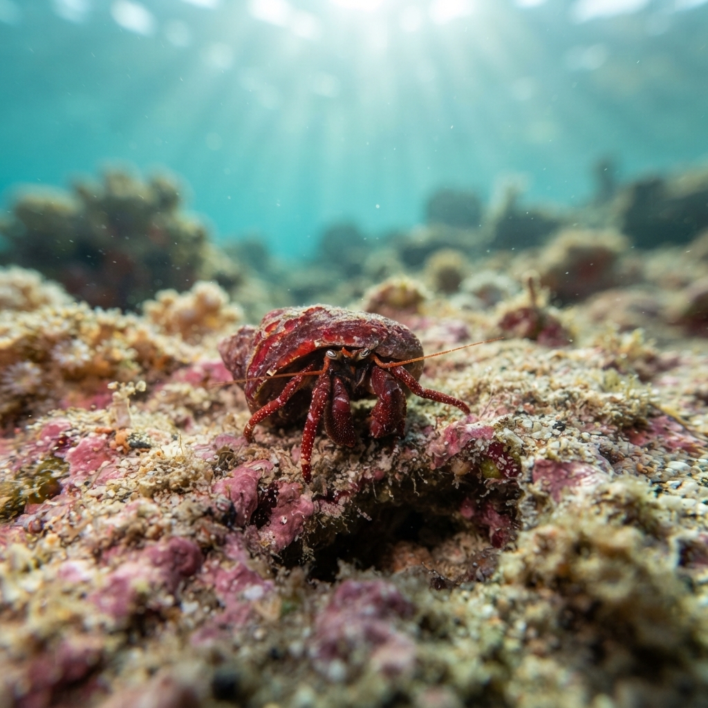 Maroon Hermit Crab