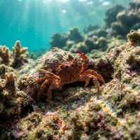 Red-ridged Clinging Crab