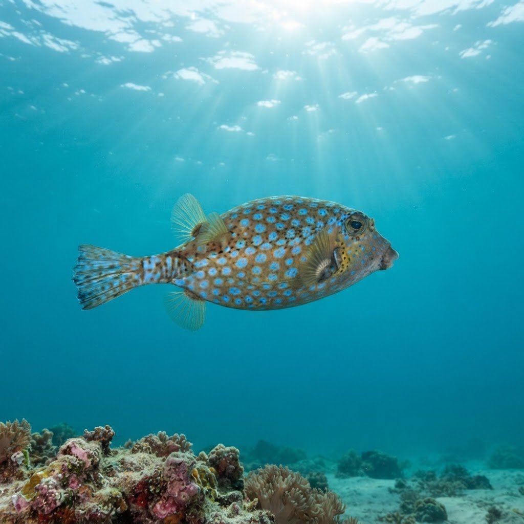 Bluespotted Boxfish