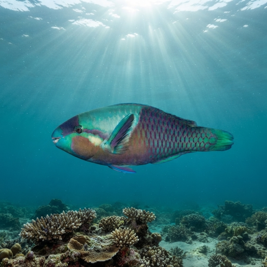 Saddled Parrotfish