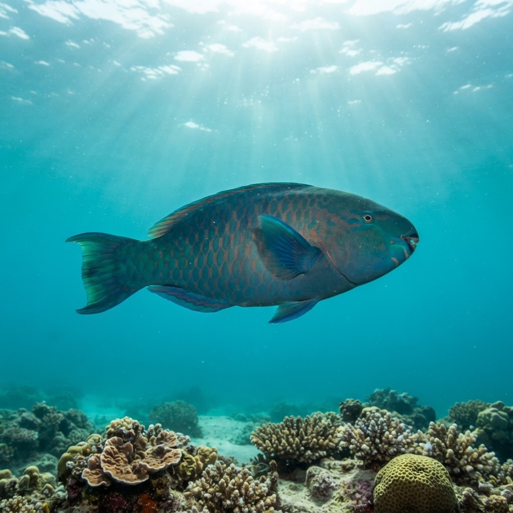Azure Parrotfish