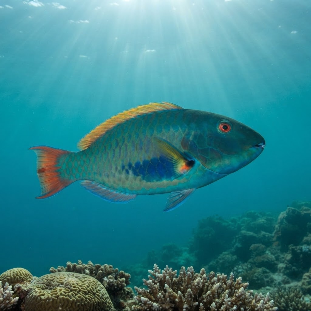 Redtail Parrotfish