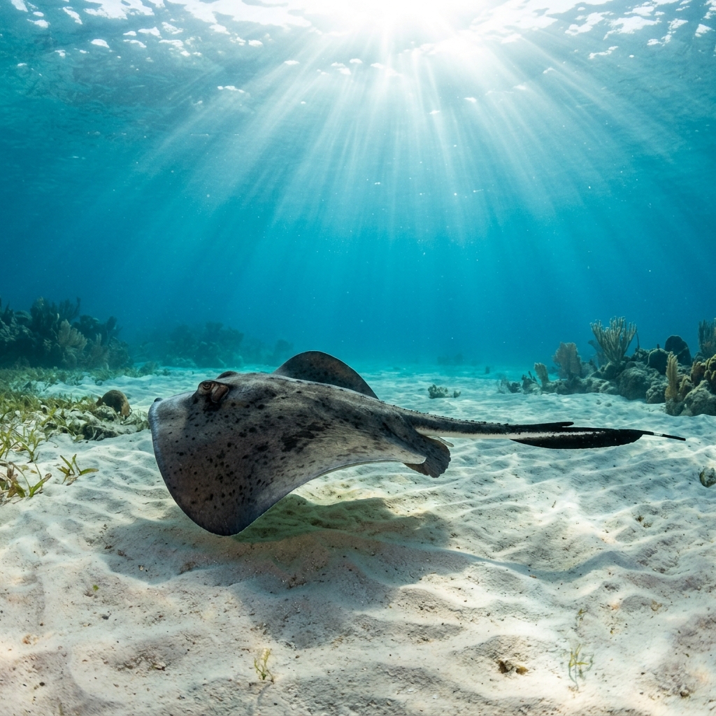 Round Fantail Stingray