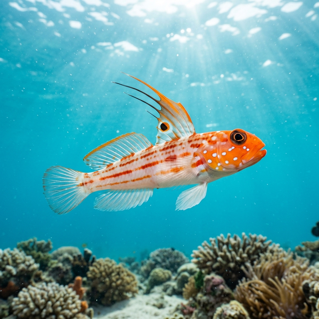 Yasha Goby (Stonogobiops yasha) swimming in its natural underwater habitat